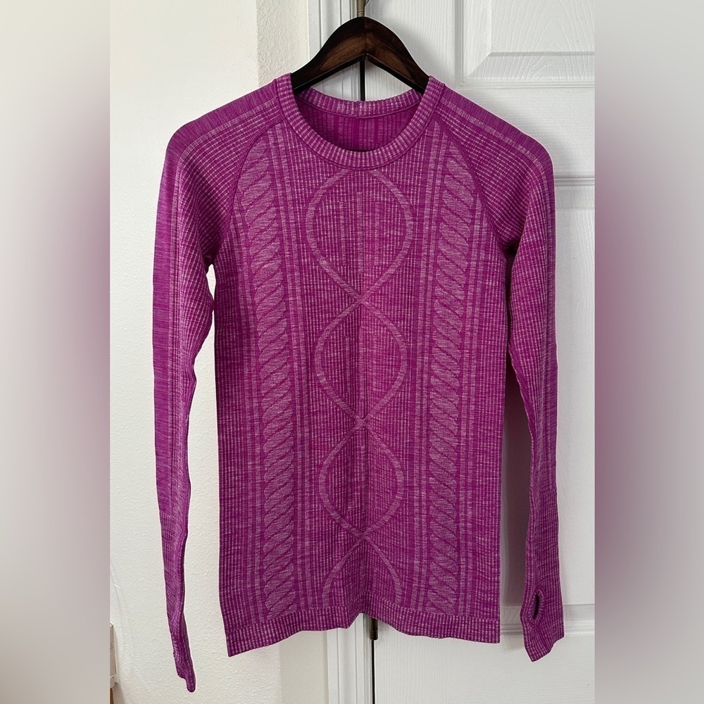 Lululemon Rest Less Pullover Heathered Ultra Violet size 2.